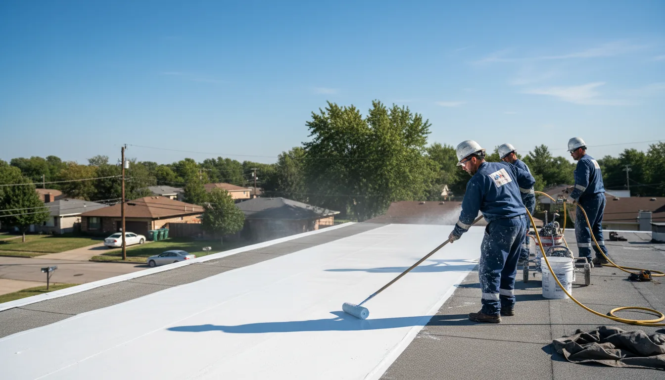 Commercial roof coating in Abington, PA near me